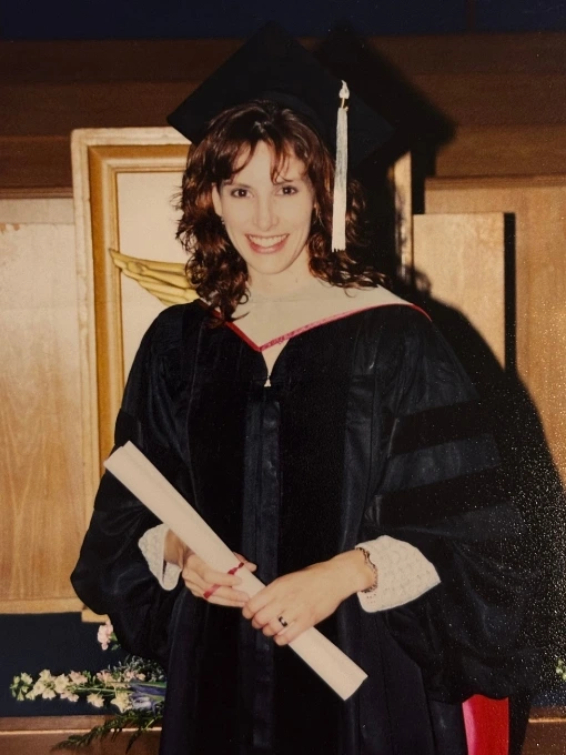 Dr. Fawn Ray receiving her Doctor of Chiropractic degree from Cleveland Chiropractic College